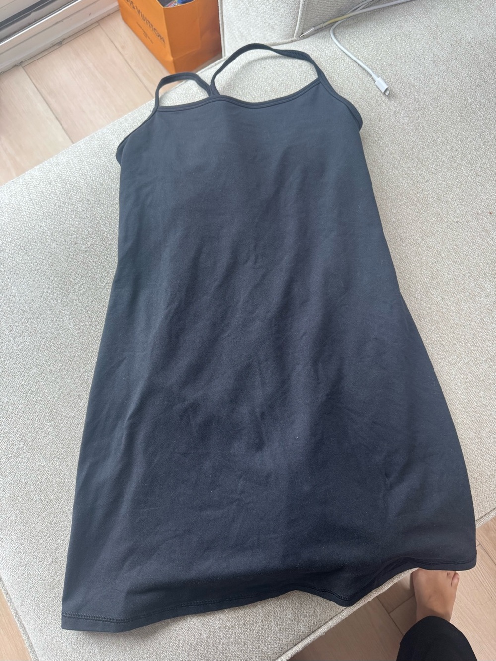 Aerie black activewear dress
